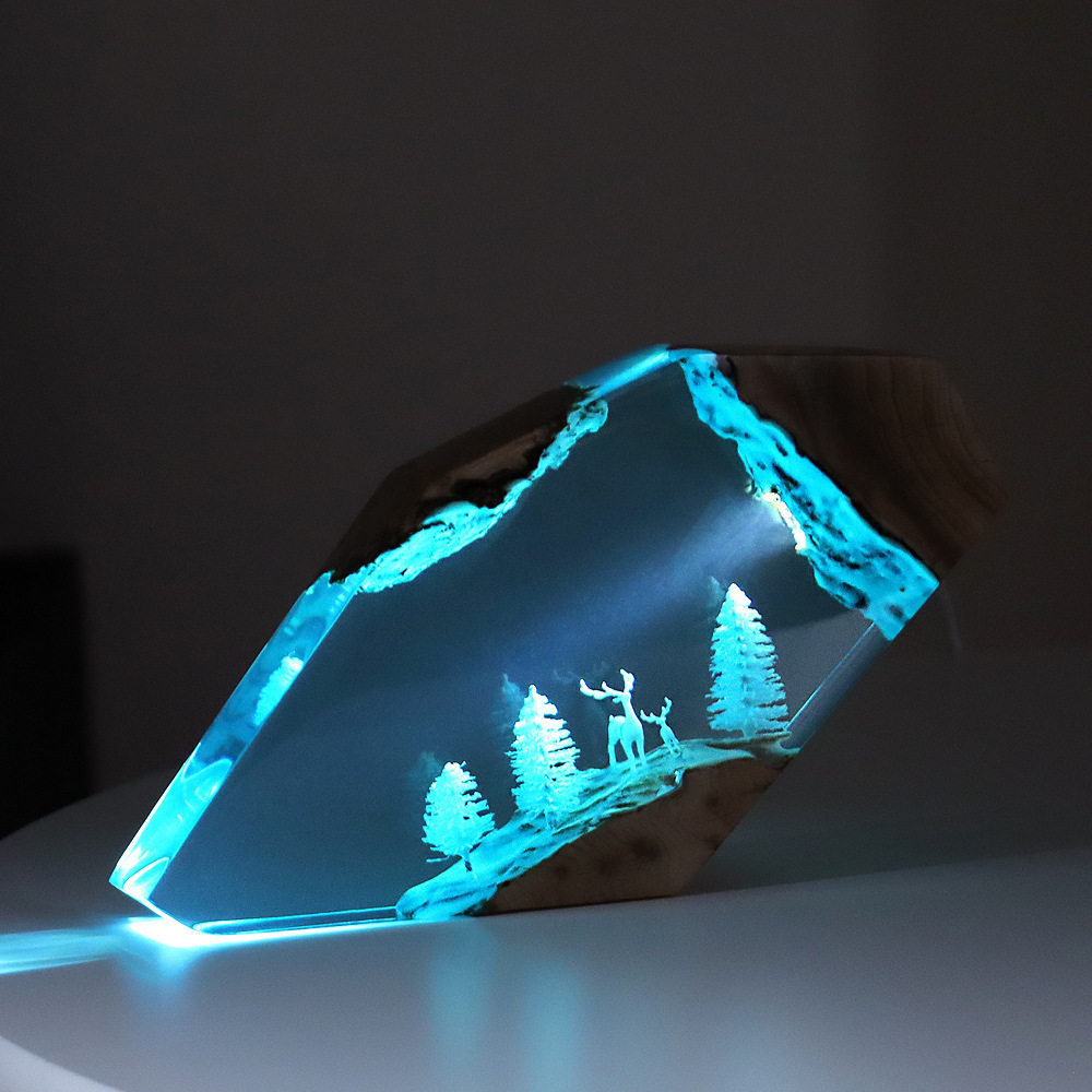 Resin Art And Decor - Forest Fairy Deer Desktop Art Personalized