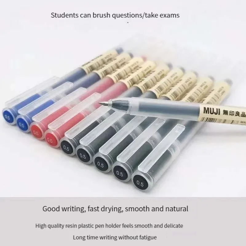 6/8Pcs/Set MUJIs Gel Pen Black - Muji Stationery Gel Pen review and price