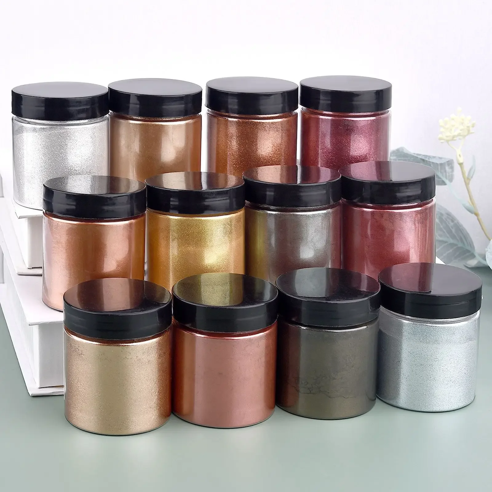 50g/Bottle Metallic Glitter Po - Glitter Powder Resin review and price