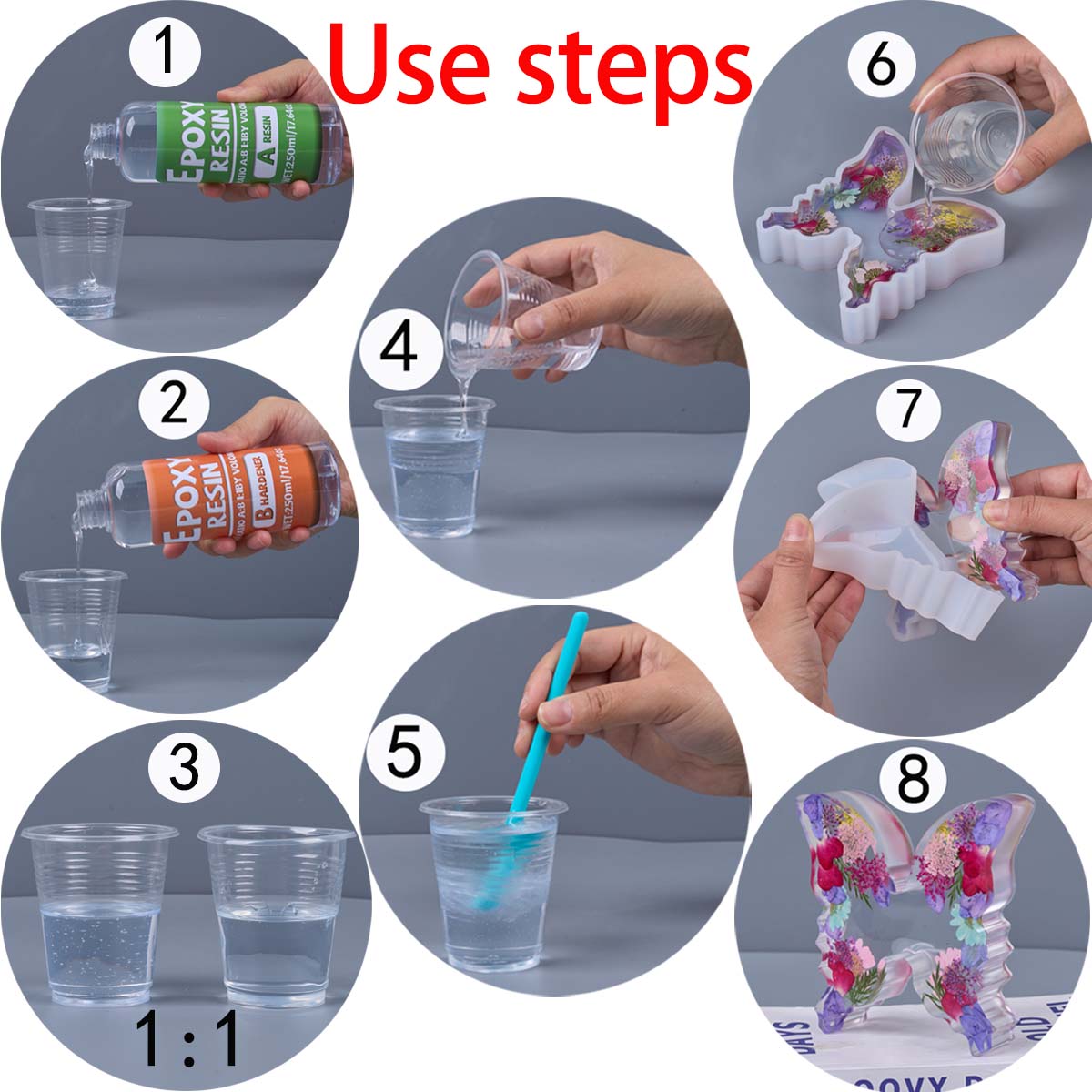 1:1 Ratio Epoxy Resin Kit Anti - Resin Art Tools review and price