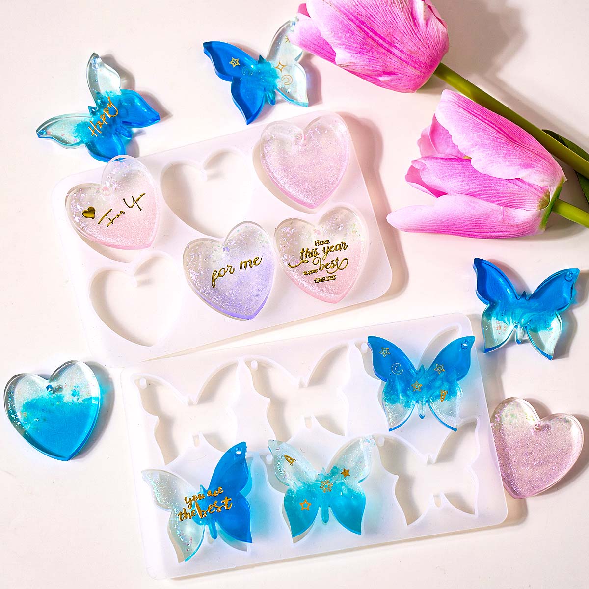 Six-hole with Holes Earring Si - Resin Art Tools review and price