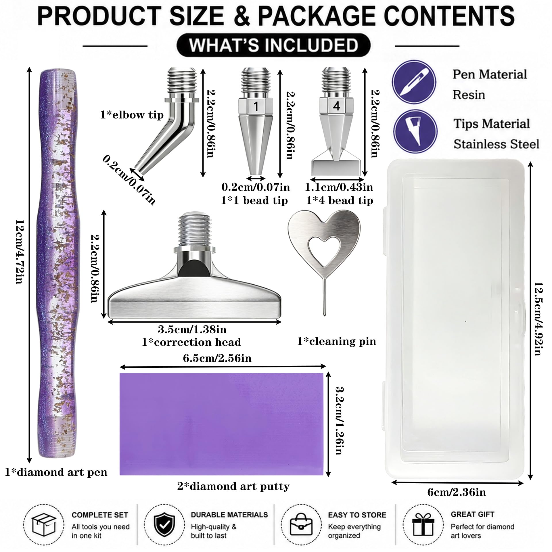 Diamond painting art pen, with - Resin Art Tools review and price
