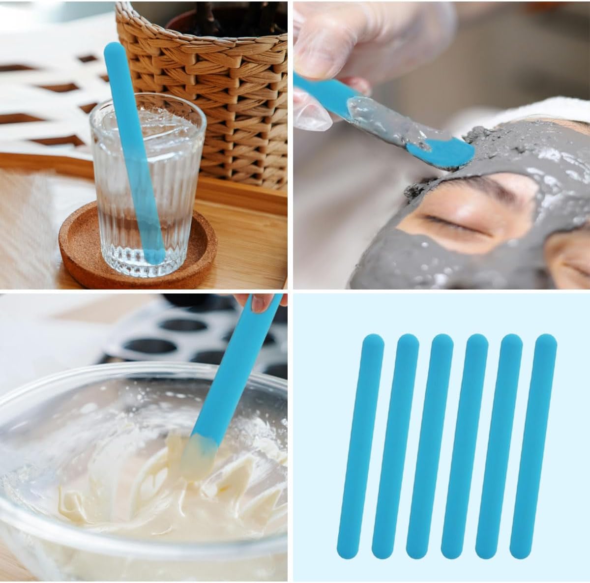 4PCS Silicone Stir Sticks, Reu - Glitter Powder Resin review and price