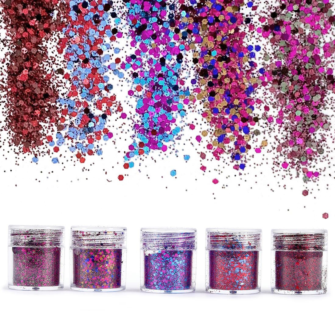 4/5 bottles Dreamlike Glitter  - Glitter Powder Resin review and price