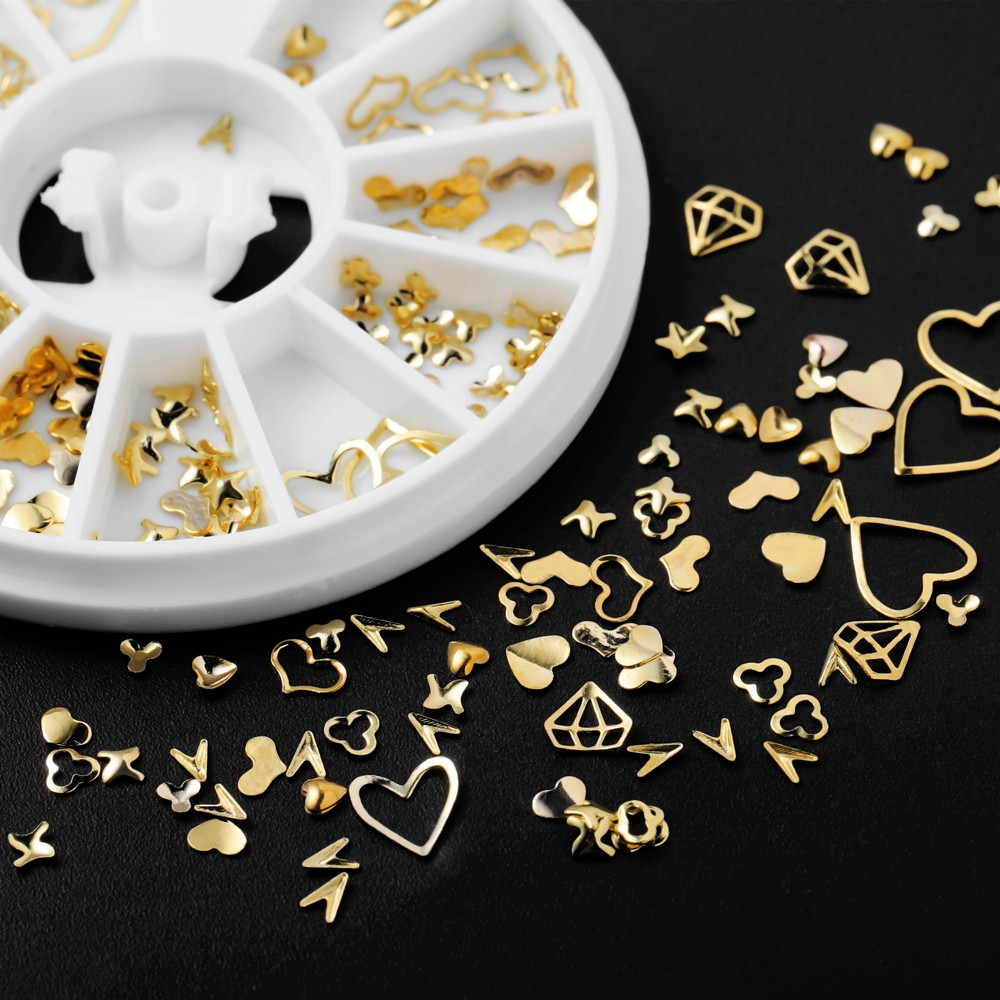 1Box Gold Nail Art Glitter Met - Glitter Powder Resin review and price